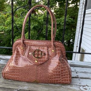 IMAN Crocodile print Large shoulder bag